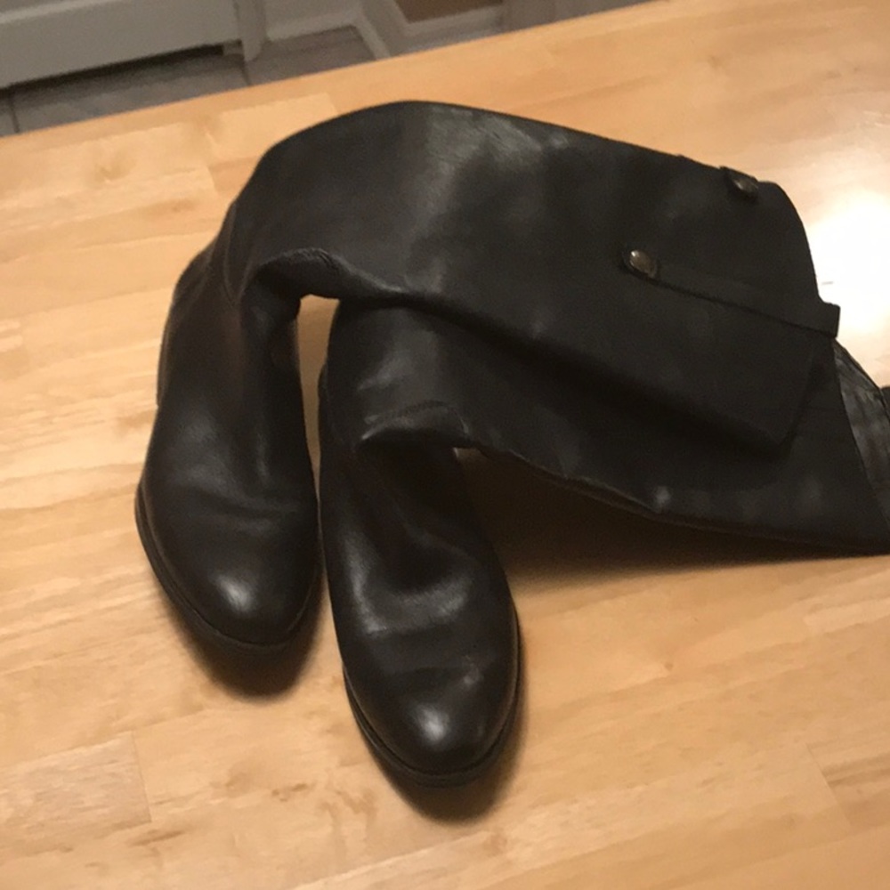 Sam edelman black leather “penny” high boots